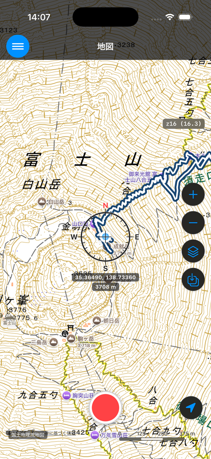 国土地理院 標準地図の表示
